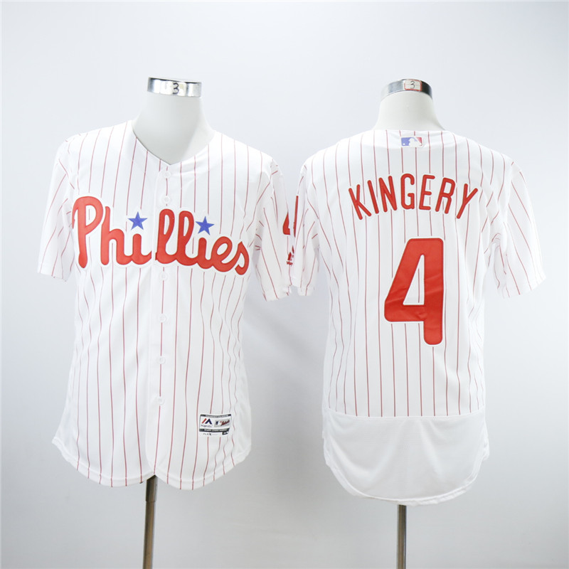 Men Philadelphia Phillies #4 Kingery White Elite MLB Jerseys